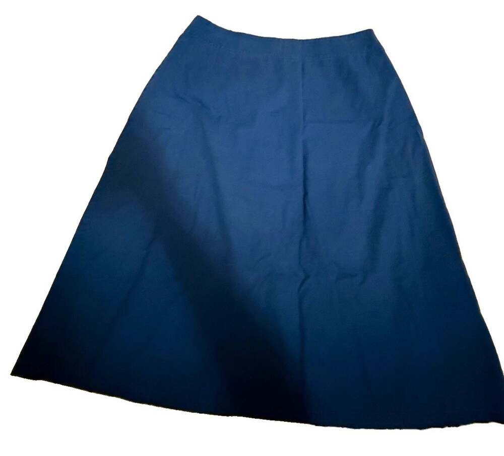 EILEEN FISHER Women’s Black Cotton Spandex A-Line Knee Skirt Size Small